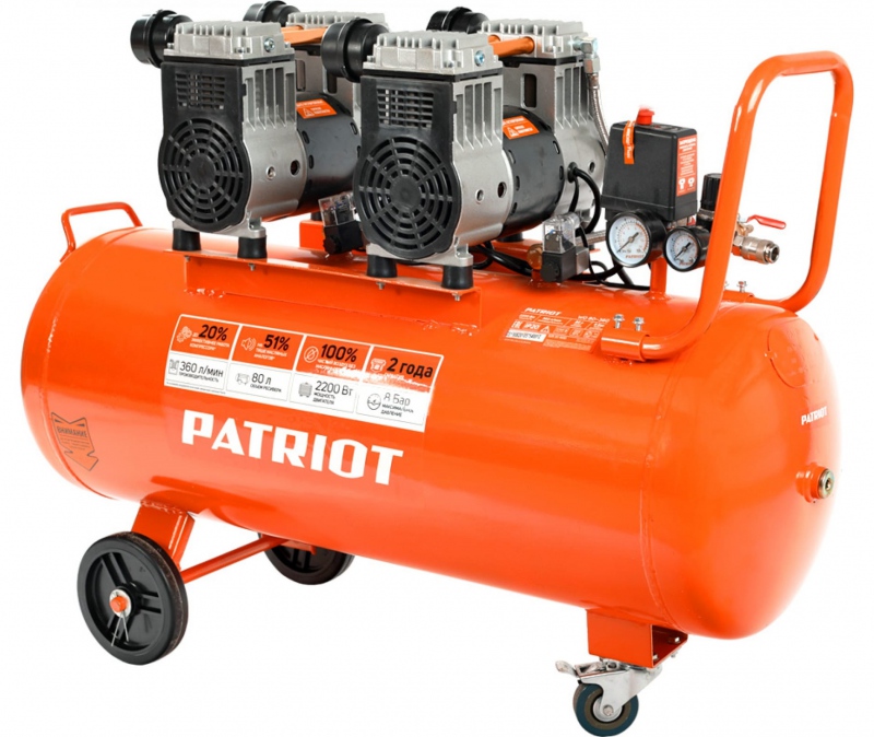Поршневой компрессор Patriot WO 80-360